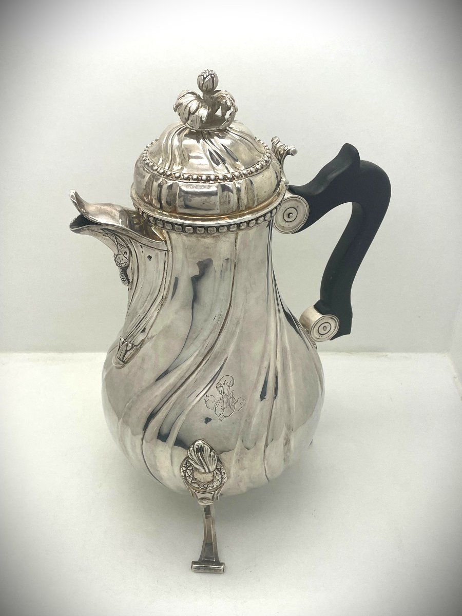 Impressive 18th-century Silver Ewer From Lille -photo-3
