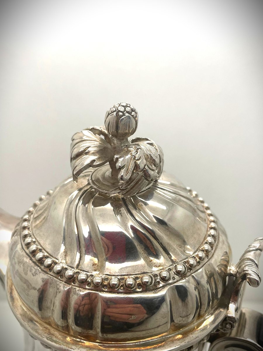 Impressive 18th-century Silver Ewer From Lille -photo-4