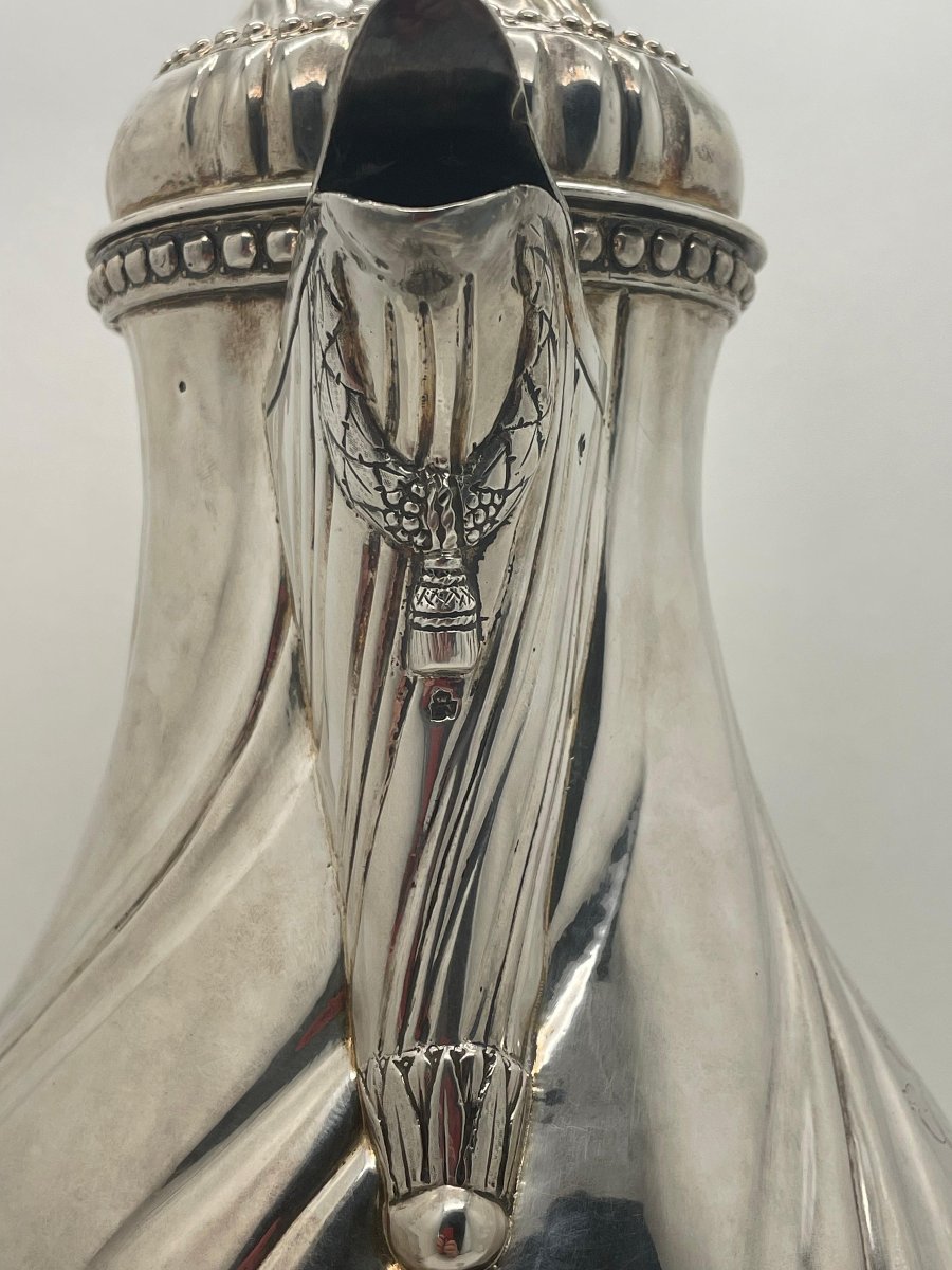 Impressive 18th-century Silver Ewer From Lille -photo-3