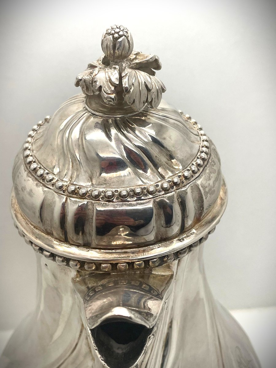 Impressive 18th-century Silver Ewer From Lille -photo-4