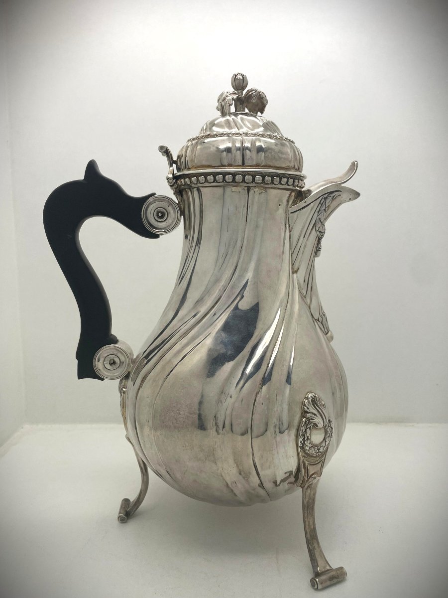 Impressive 18th-century Silver Ewer From Lille -photo-8