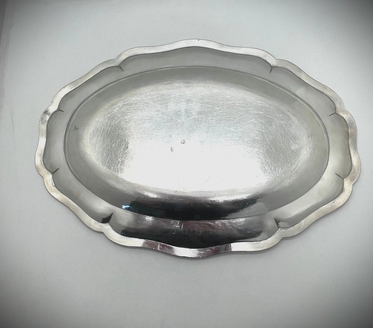 AVIGNON Plat à perdreaux en argent 18eme-photo-3