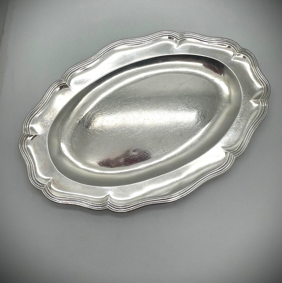 AVIGNON Plat à perdreaux en argent 18eme