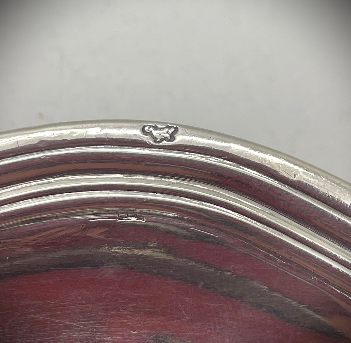 Paris 1731 Large Round Silver Platter, 18th Century-photo-2