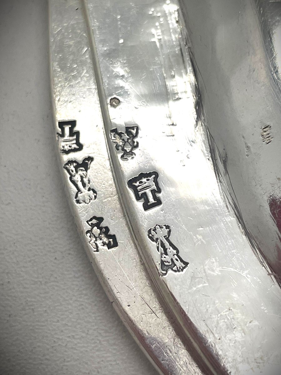 Genuine Pair Of Silver Dishes, 18th Century, Paris, 1782-photo-2