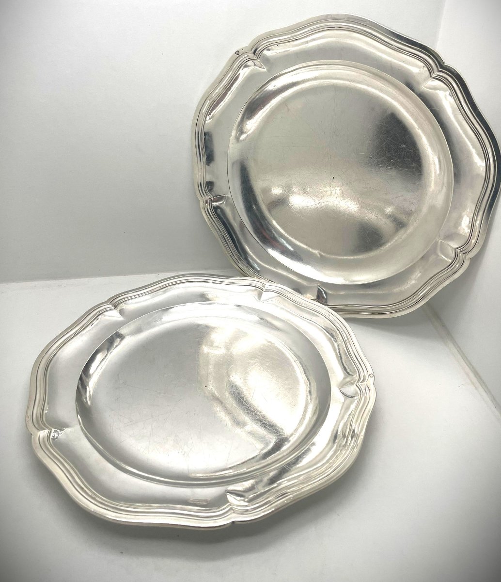 Genuine Pair Of Silver Dishes, 18th Century, Paris, 1782-photo-3