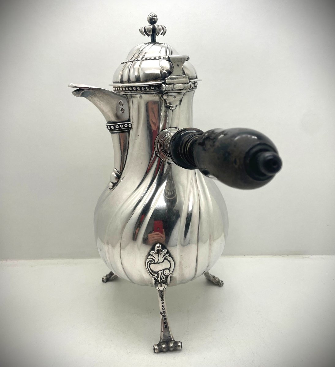Lille Large 18th Century Silver Ewer -photo-2
