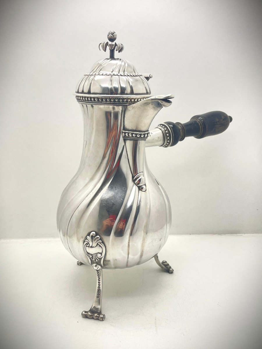 Lille Large 18th Century Silver Ewer -photo-3