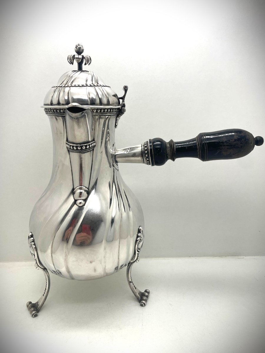 Lille Large 18th Century Silver Ewer -photo-4