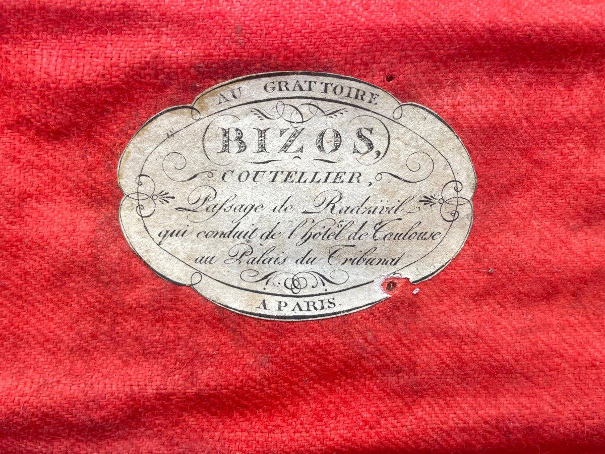 BIZOS coutelier du Roi , Suite de 12 couteaux argent 1798 -photo-3