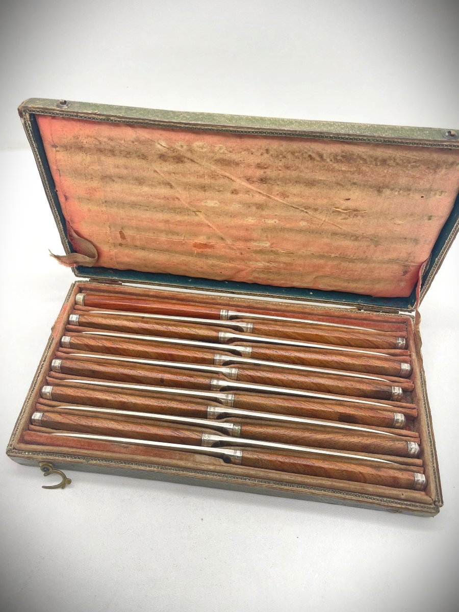 PARIS 1773 Suite de Couteaux en argent XVIIIe-photo-2