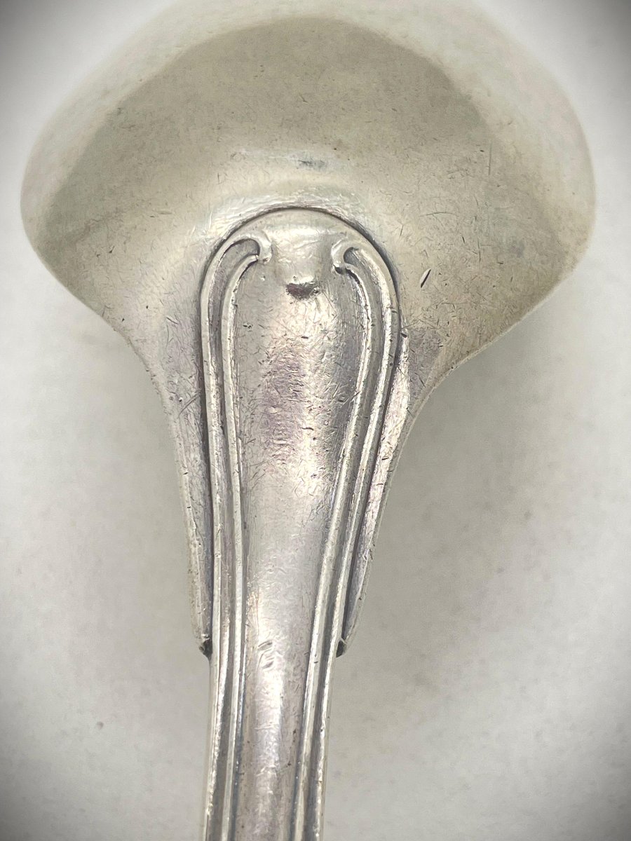 BALZAC Pairs 1771 Cuillère de service en argent 18eme-photo-4