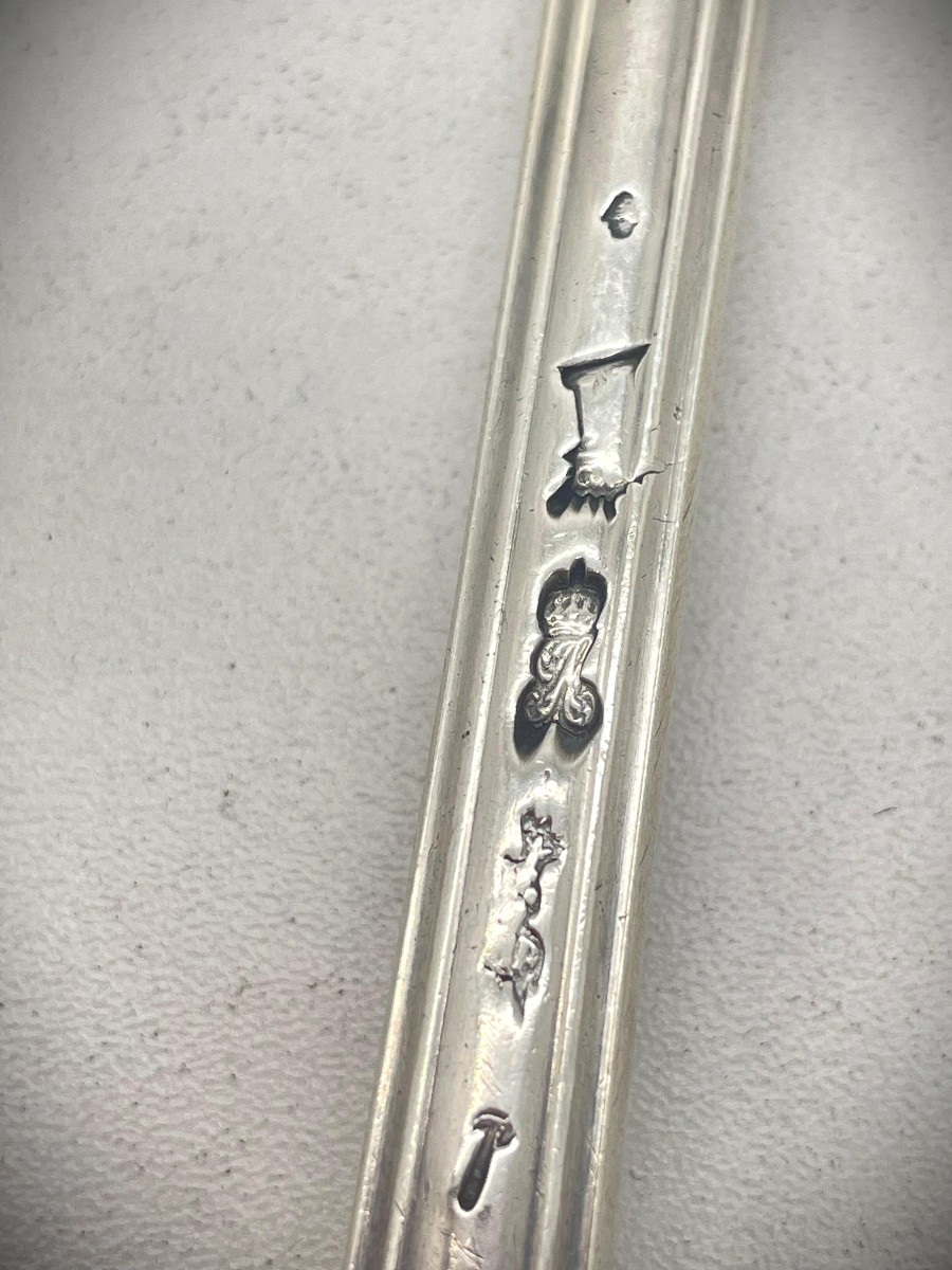 BALZAC Pairs 1771 Cuillère de service en argent 18eme