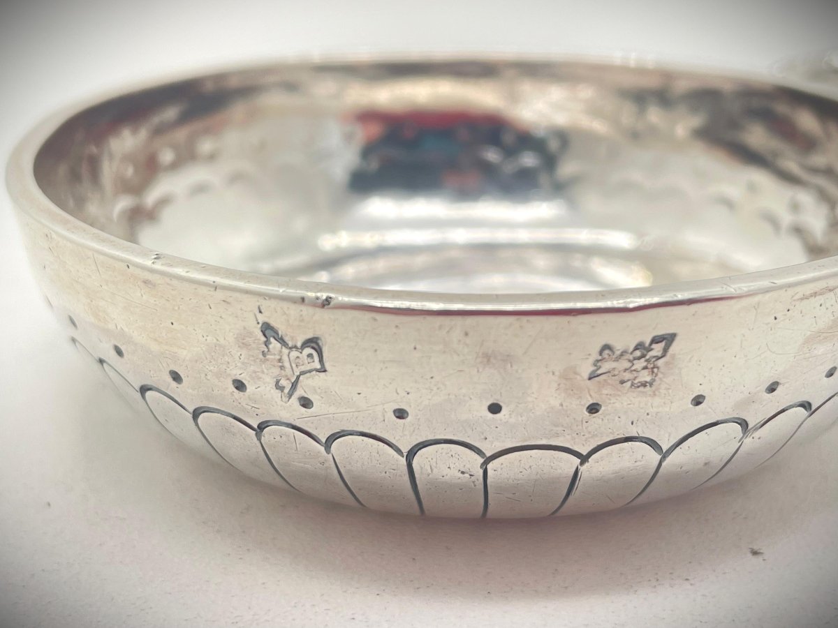 Nemours 1760 Heavy Silver Tastevin 18th Century-photo-3