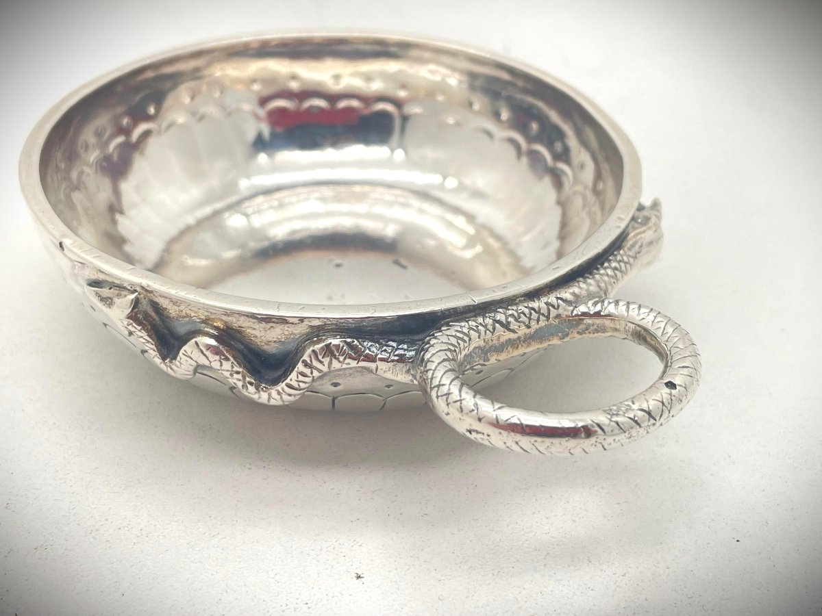 Nemours 1760 Heavy Silver Tastevin 18th Century-photo-1