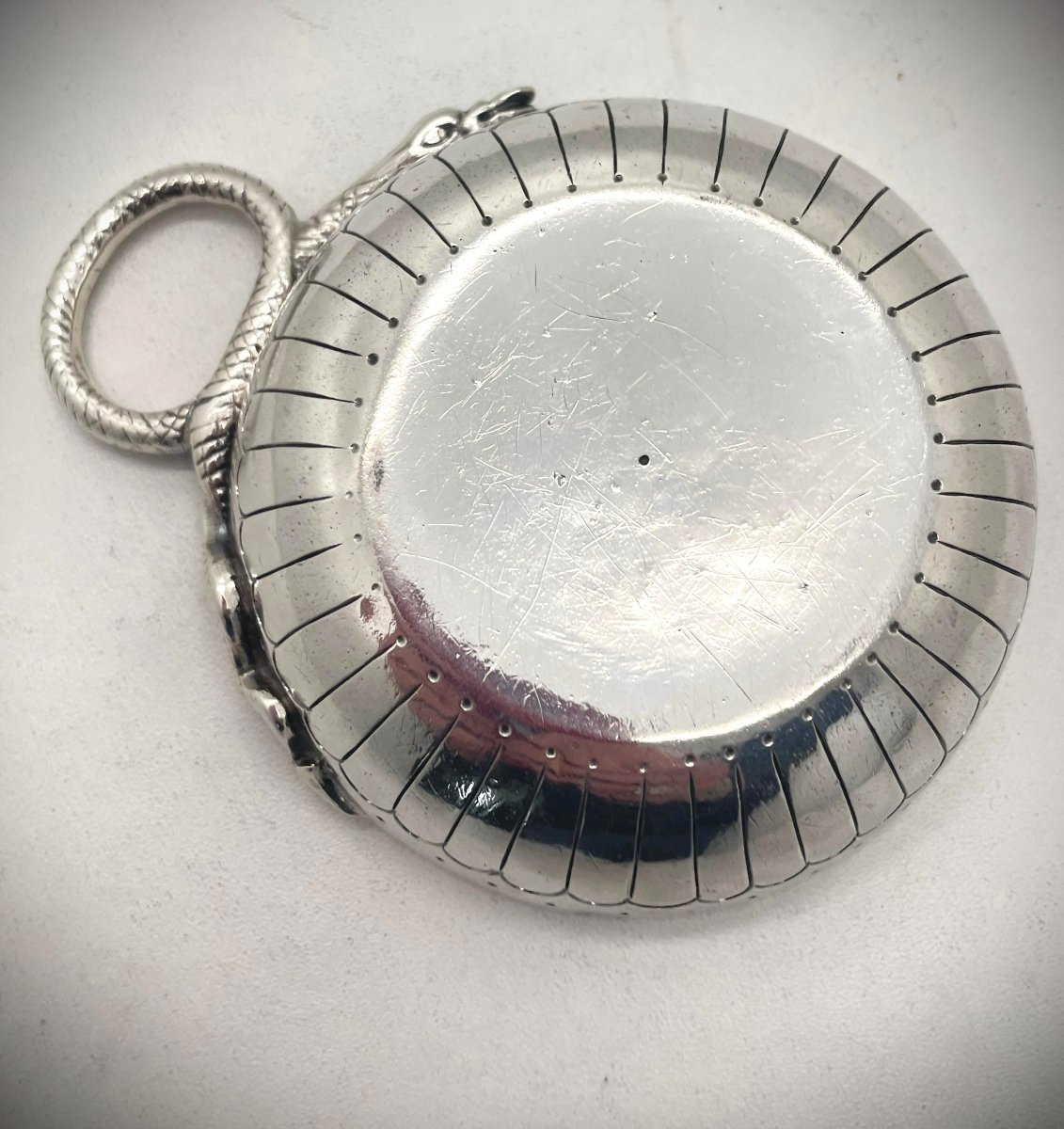 Nemours 1760 Heavy Silver Tastevin 18th Century-photo-2