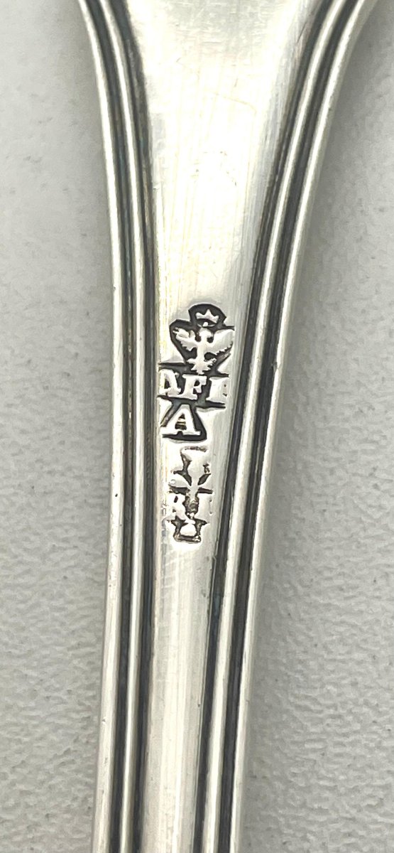 NANCY 1778 Saupoudreuse Armoriée en argent -photo-4