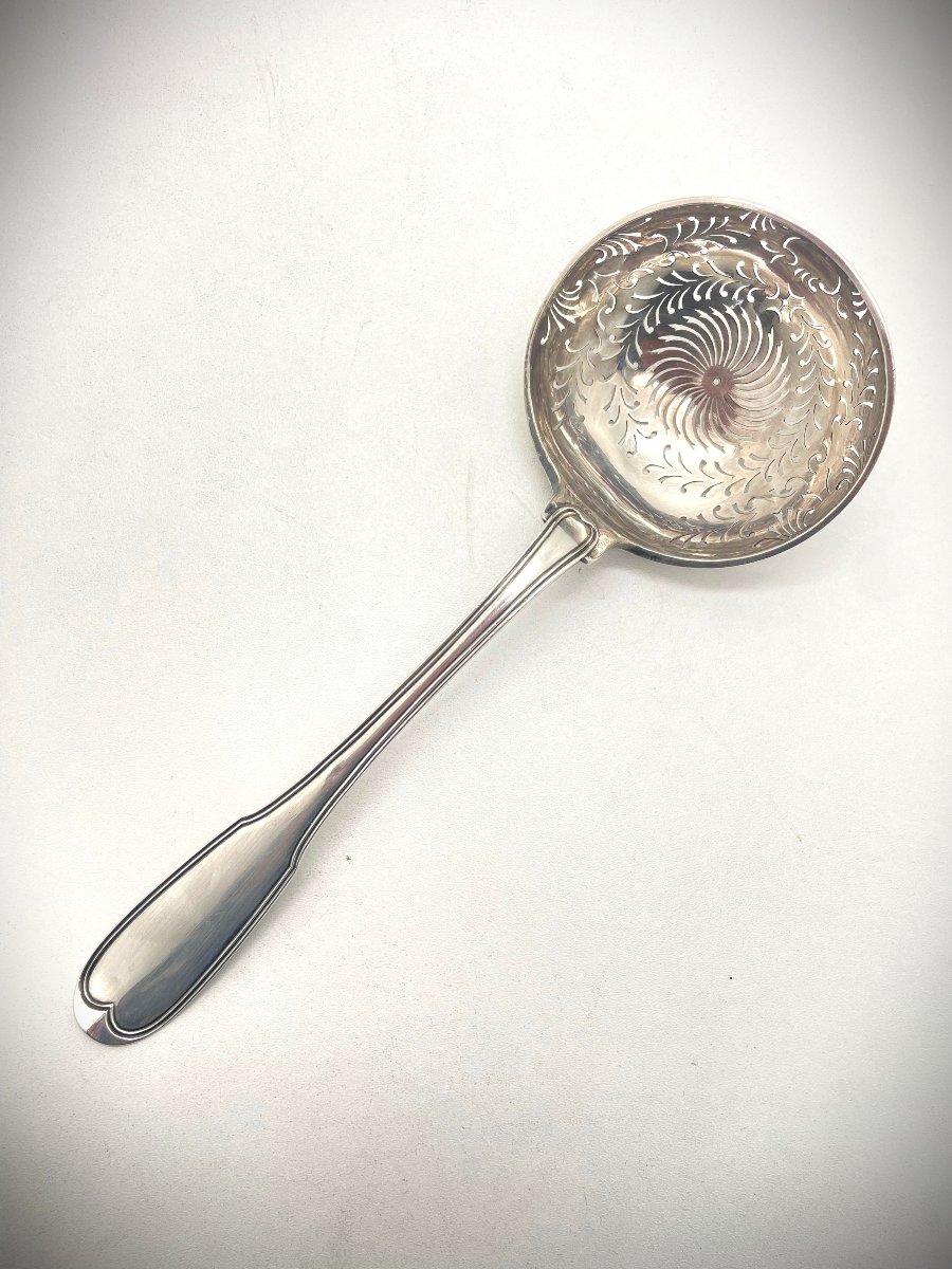 NANCY 1778 Saupoudreuse Armoriée en argent -photo-2