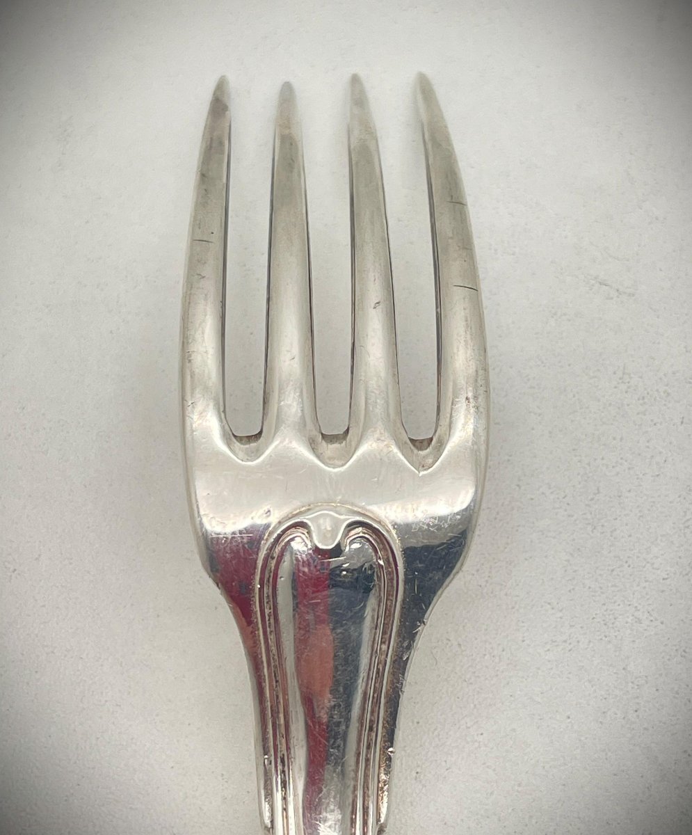 PARIS 1809 FOURCHETTE A RAGOUT EN ARGENT-photo-2