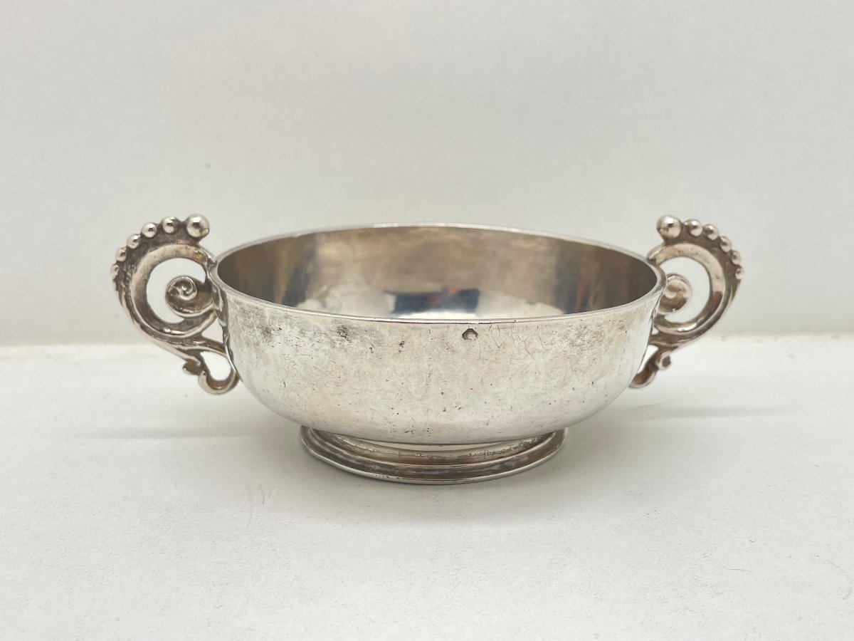 Coupe de Mariage en argent du 17eme  1666 -photo-2