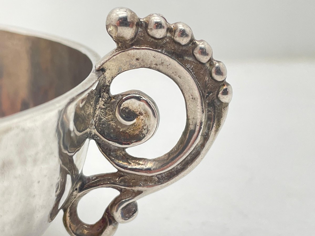 Coupe de Mariage en argent du 17eme  1666 -photo-4