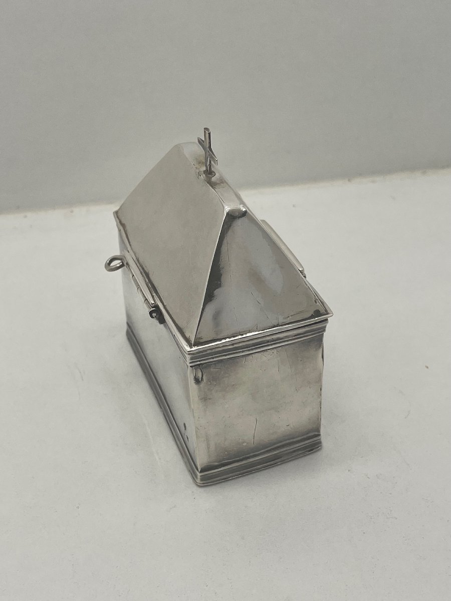 Le Mans, Late 17th–early 18th Century, Silver Box For Holy Oils -photo-2