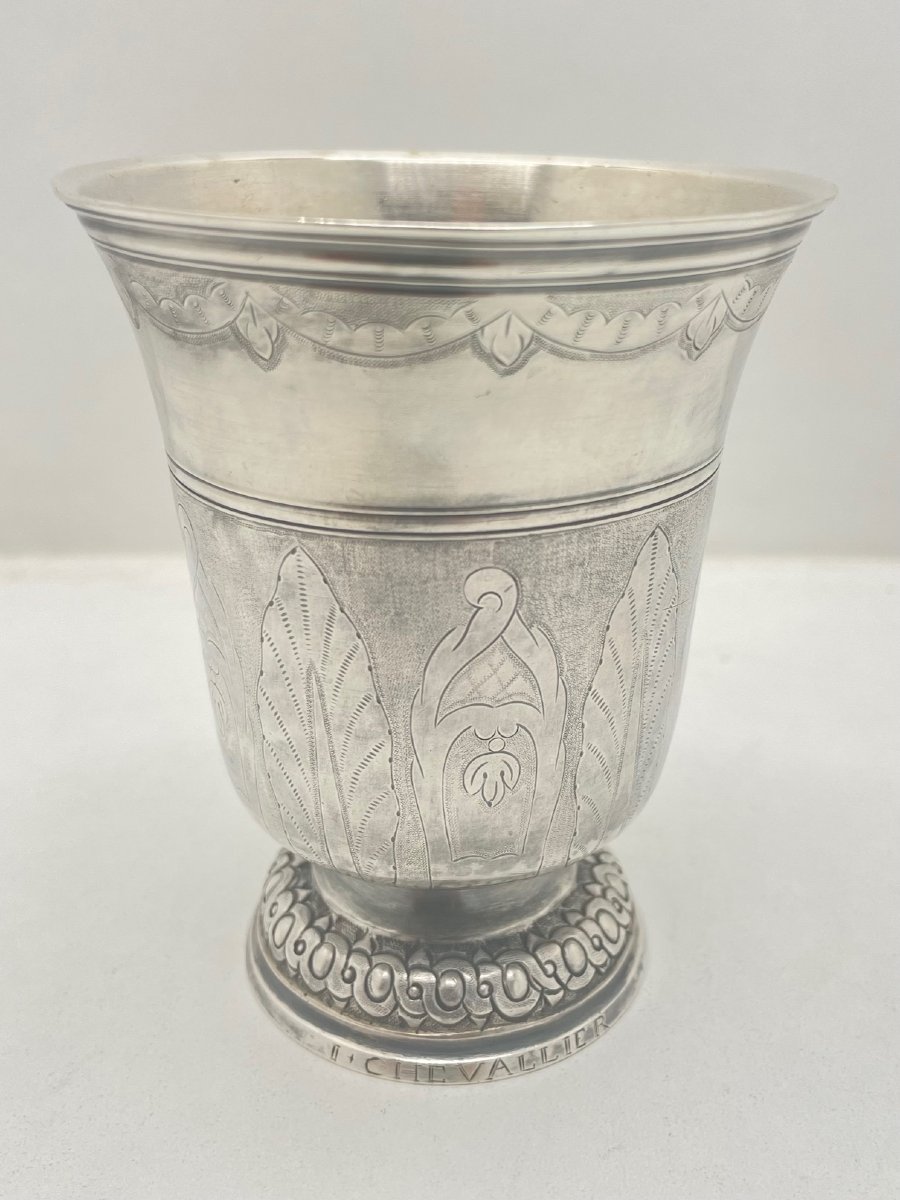 Nantes Engraved Silver Timbale, 1763