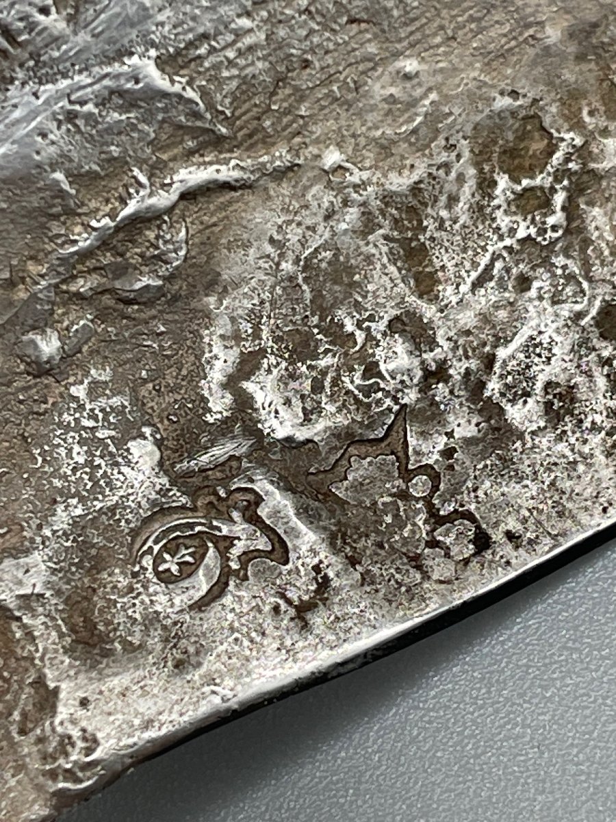Pair Of "rennes" Silver Table Candleholders -photo-1