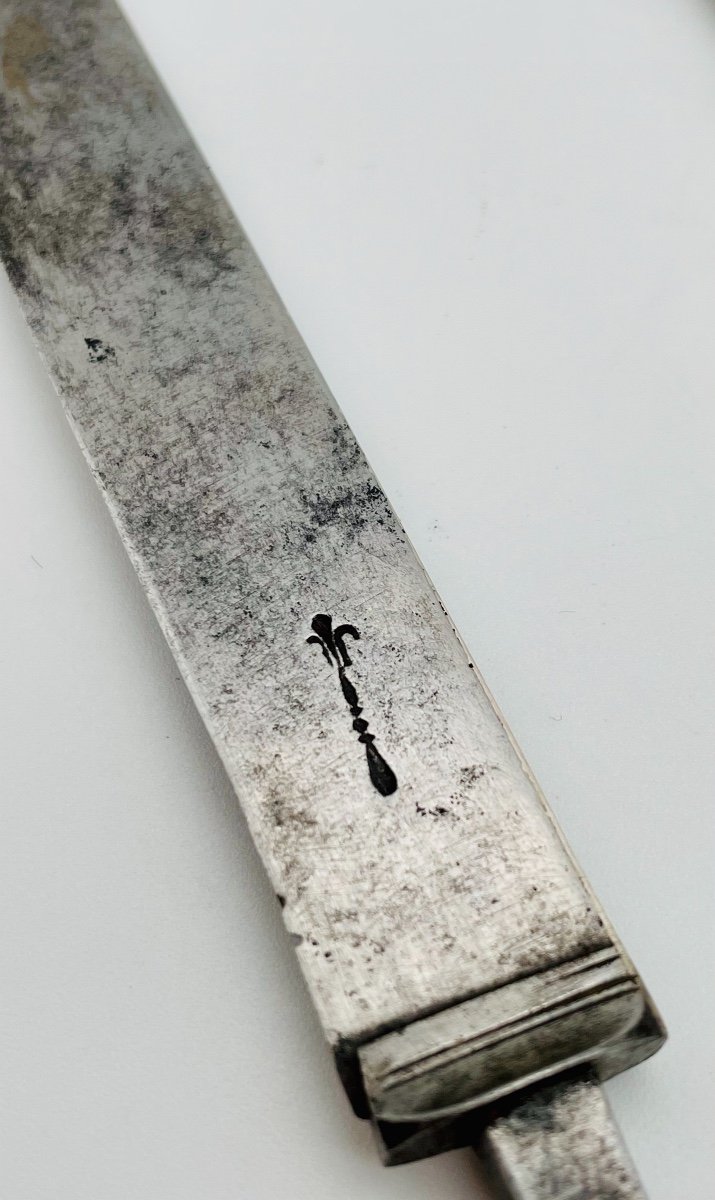 Couteau à Système XVIIIeme En Argent 1773 -photo-4