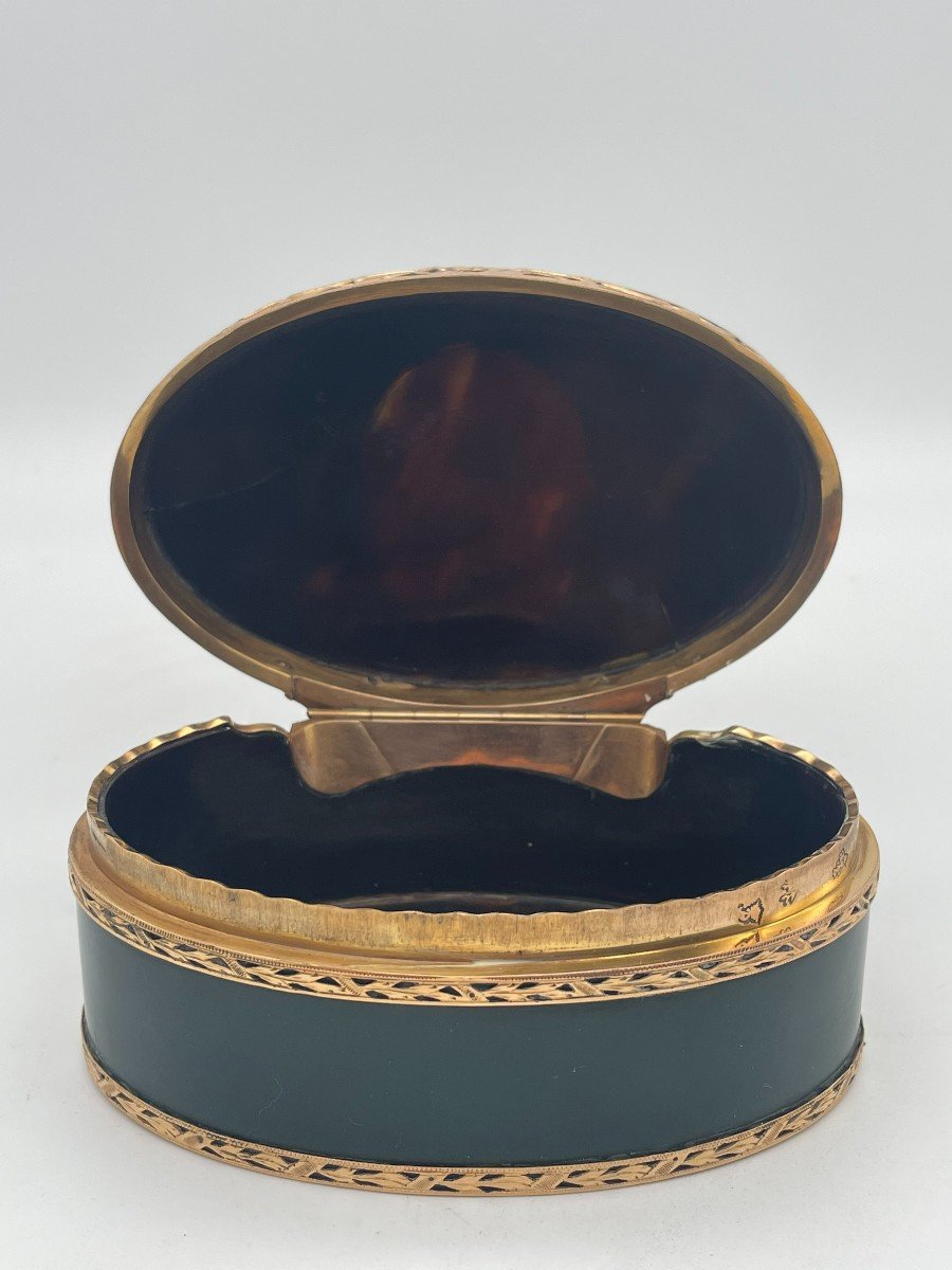 Tabatière En Or écailles XVIIIe Paris 1778 Bouillerot Joseph -photo-1
