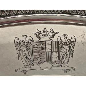 Empire Dish In Silver Bourbon Family Coat Of Arms 