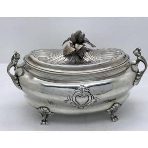 Marseille 1776 Pot à Sucre En Argent XVIIIeme 
