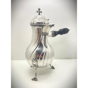 LILLE Grande verseuse en argent 18eme 
