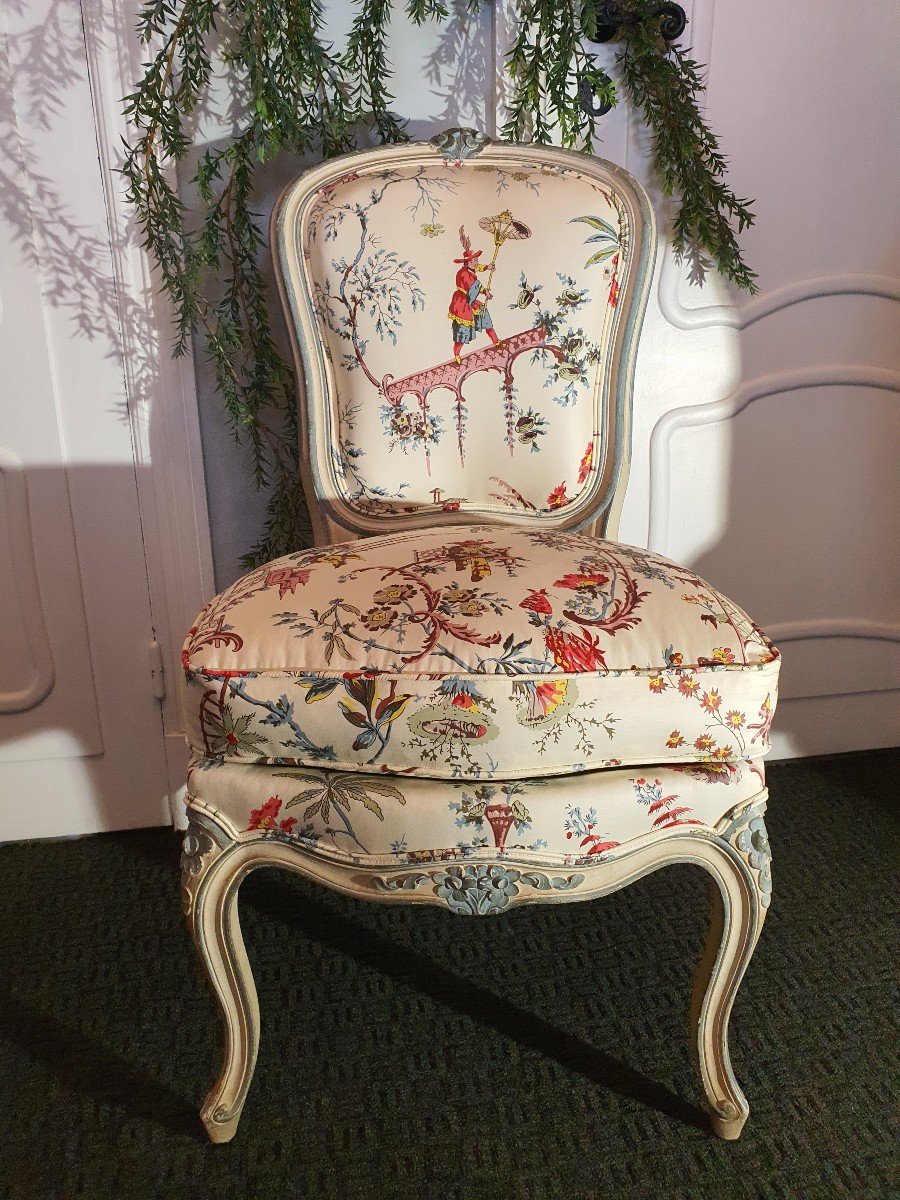 Chauffeuse De Style Louis XV 
