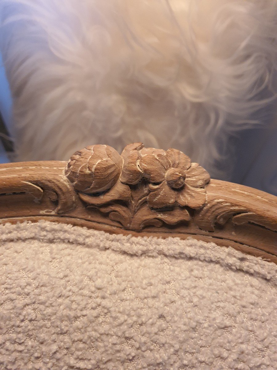 Paire De Bergères Style Louis XV-photo-1