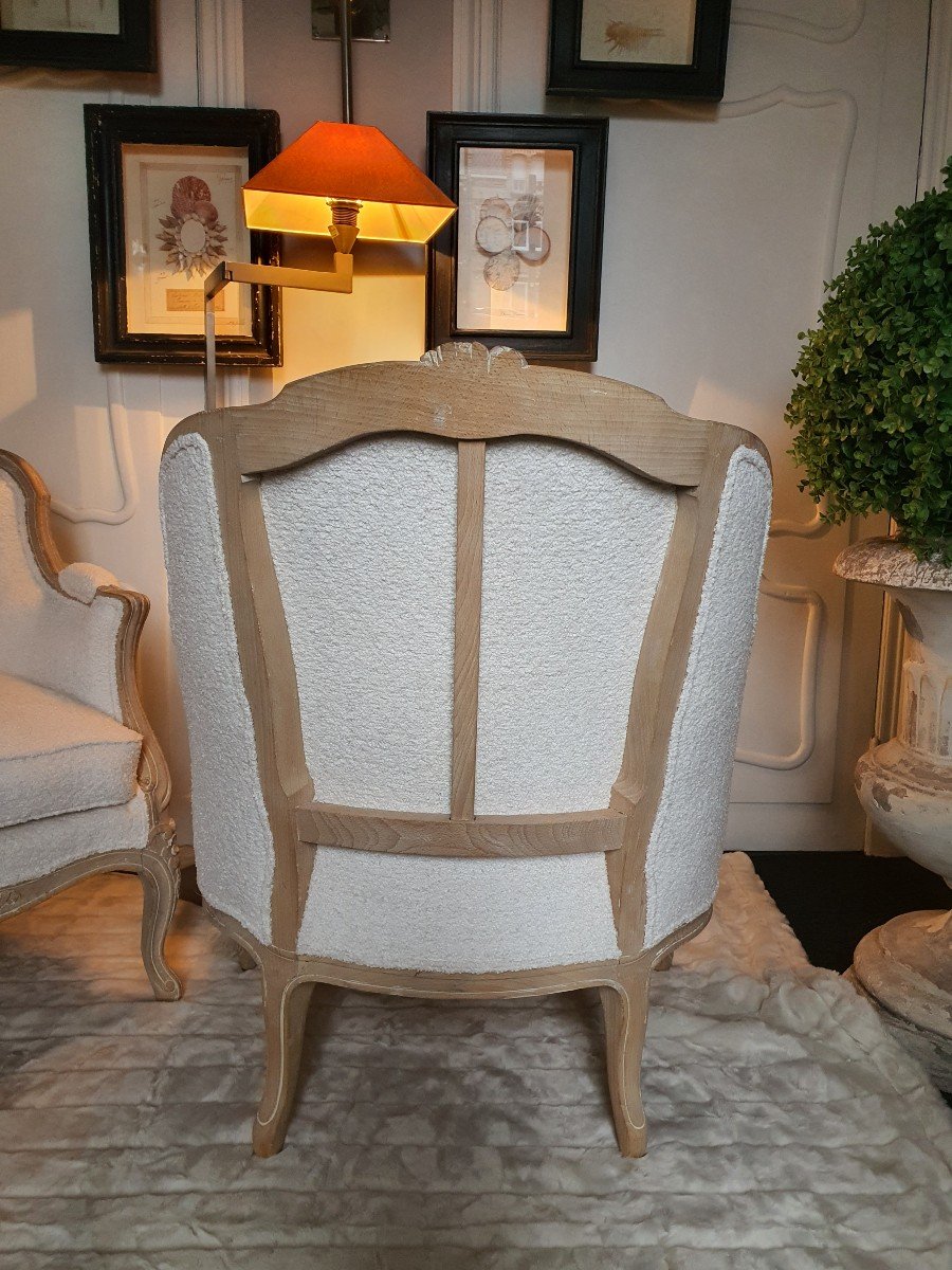 Paire De Bergères Style Louis XV-photo-4