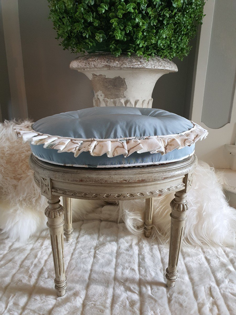 Tabouret Canné Style Louis XVI 