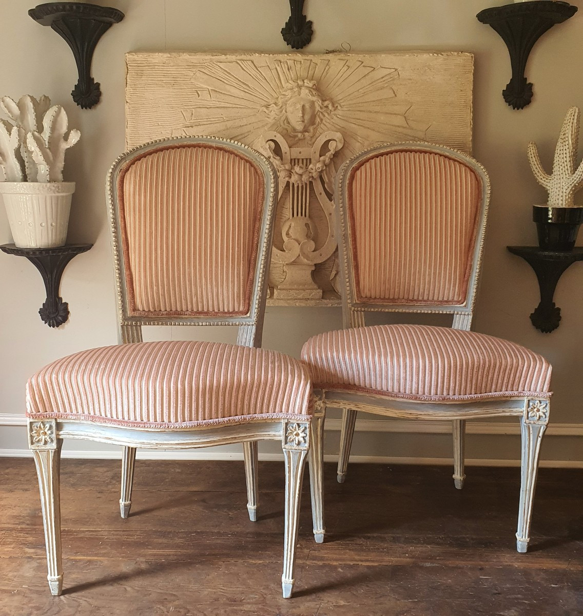 Paire de chaises Epoque Louis XVI -photo-2
