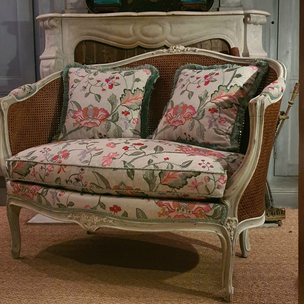 Banquette Cannée Style Louis XV -photo-2
