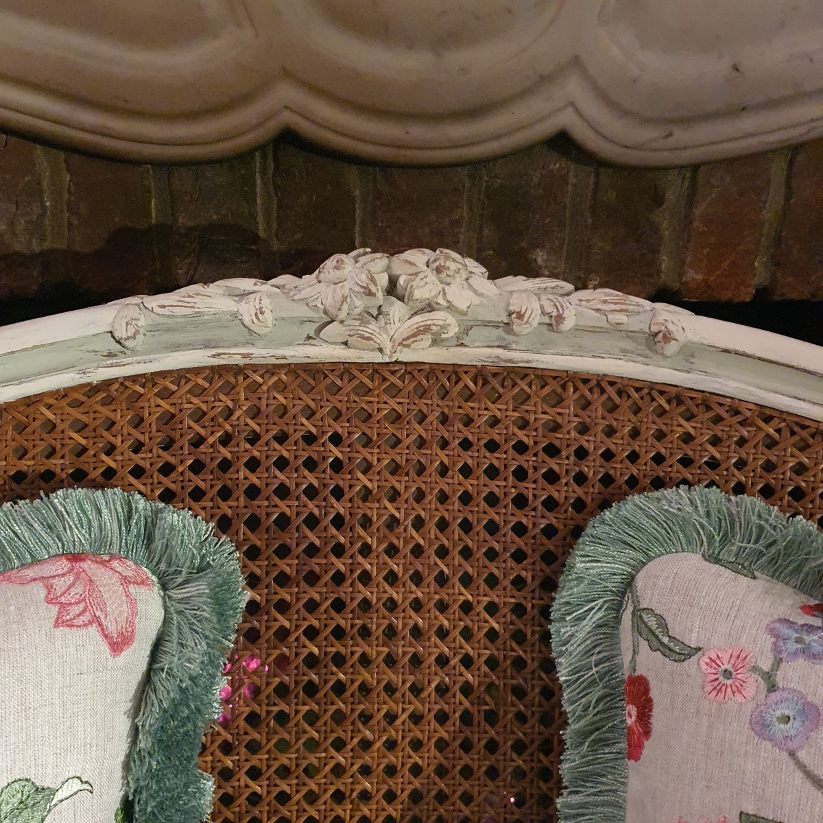 Banquette Cannée Style Louis XV -photo-4