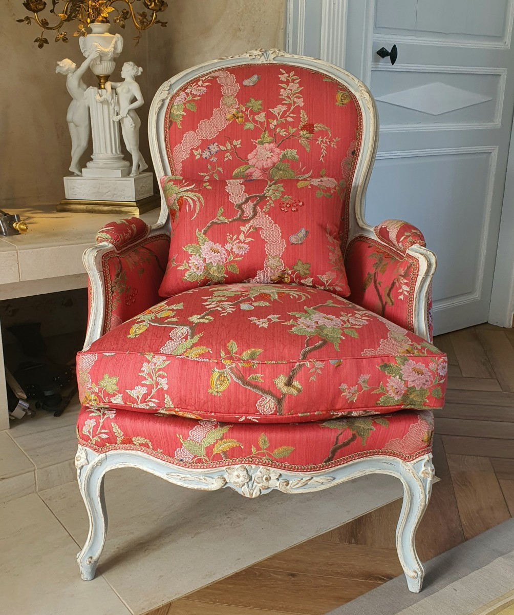 Pair Of Bergères Louis XV Period-photo-6