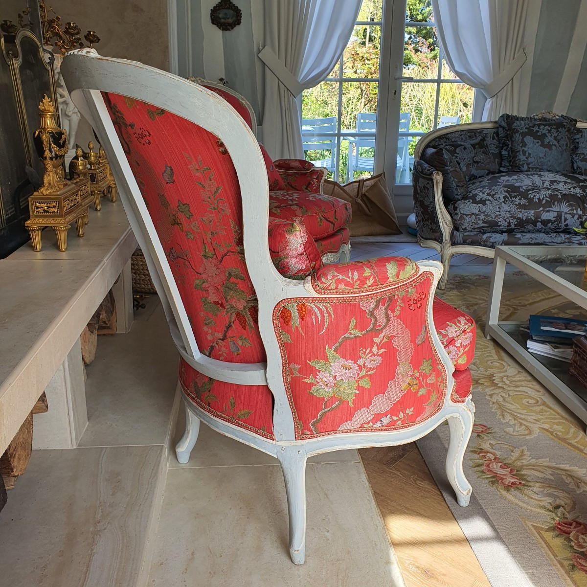 Pair Of Bergères Louis XV Period-photo-7