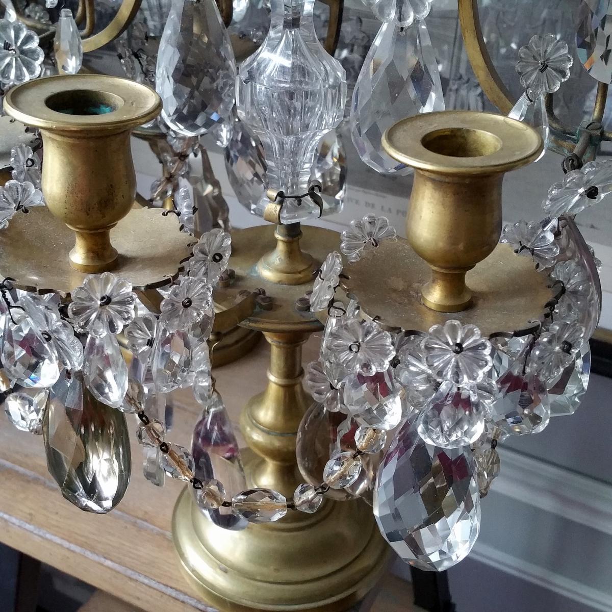 Paire De Girandoles. Epoque XIXème-photo-3