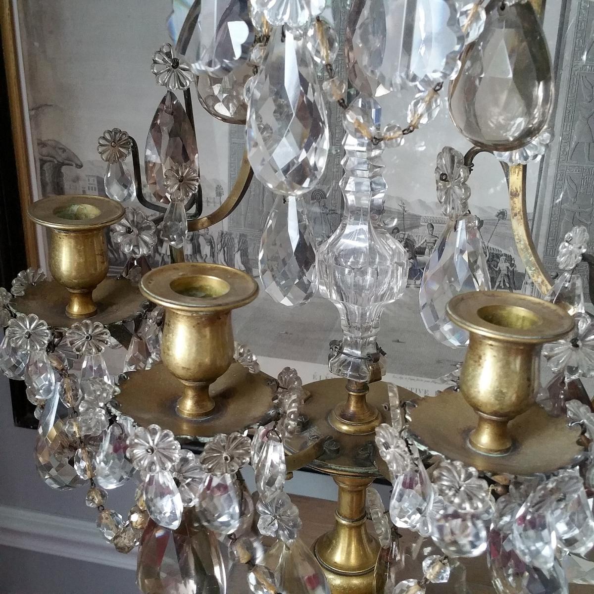 Paire De Girandoles. Epoque XIXème-photo-1
