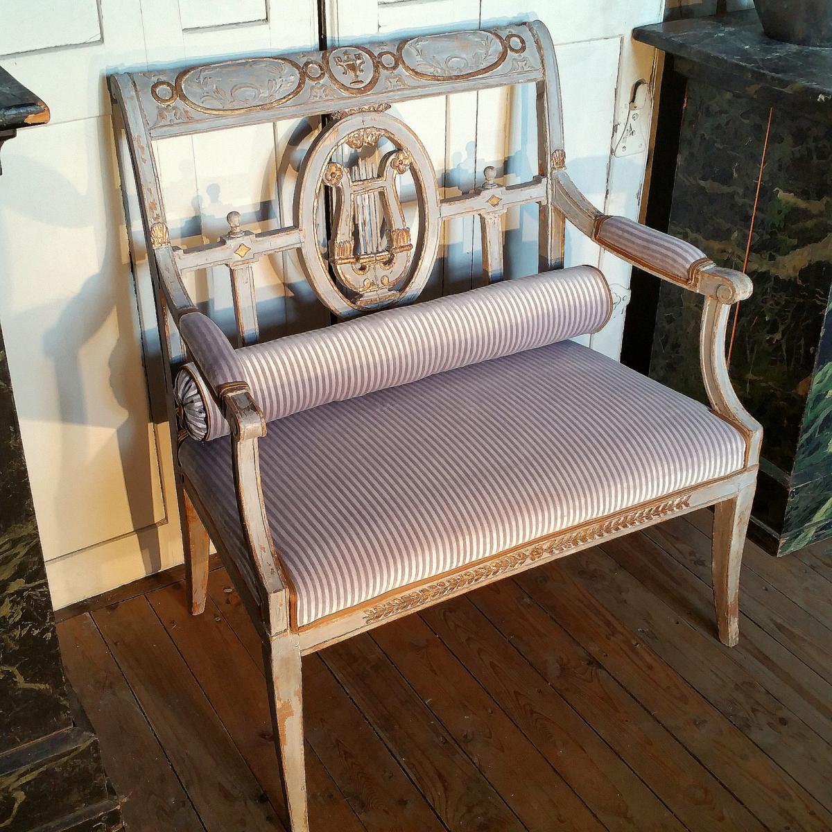 Petite Banquette Italienne. Fin du XVIIIÈME siècle. 