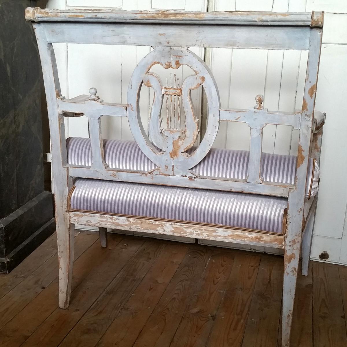 Petite Banquette Italienne. Fin du XVIIIÈME siècle. -photo-6