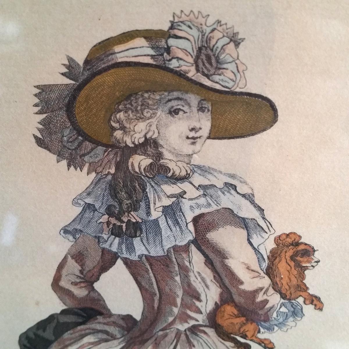 Ensemble De 6 Planches De la Galerie Des Modes -photo-4
