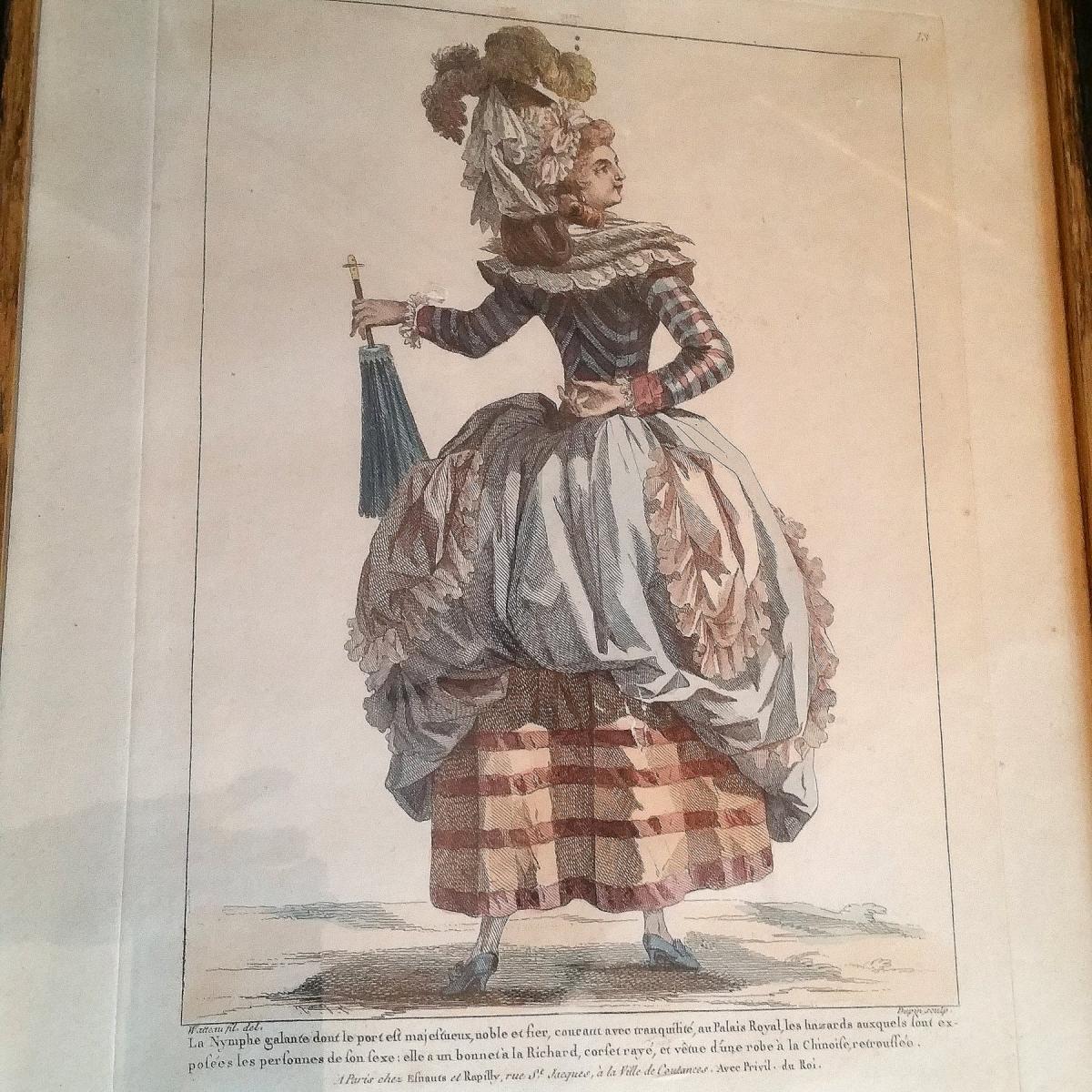 Ensemble De 6 Planches De la Galerie Des Modes -photo-1