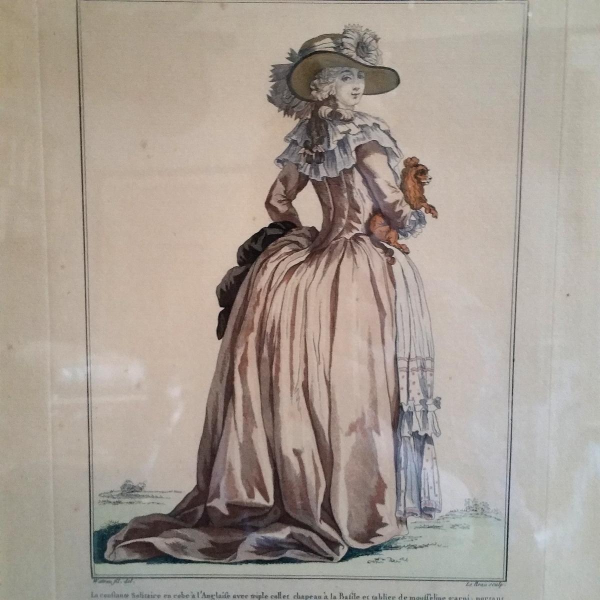 Ensemble De 6 Planches De la Galerie Des Modes -photo-3