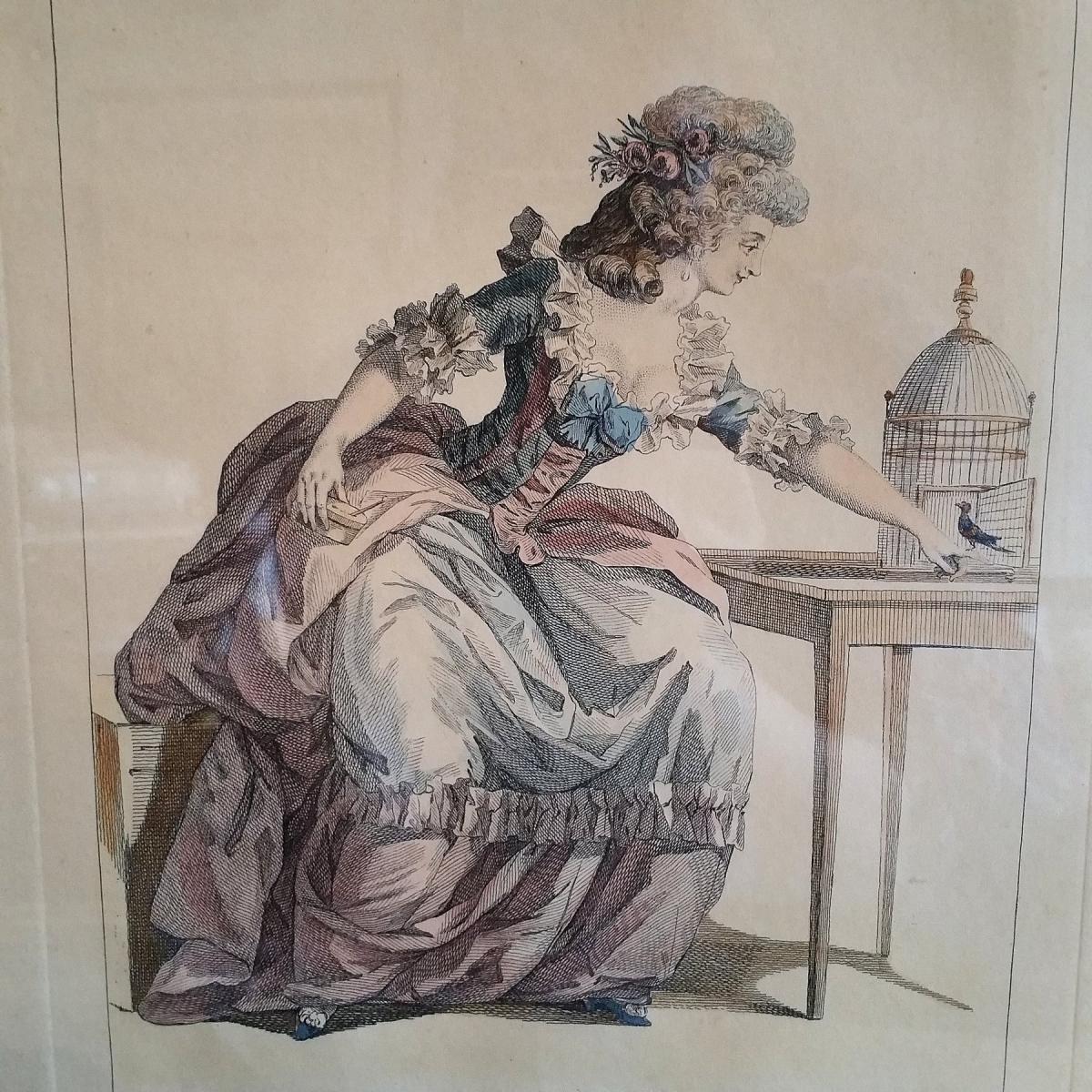 Ensemble De 6 Planches De la Galerie Des Modes -photo-6